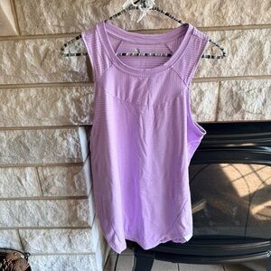 Xersion Lavender White Striped Tank Top Women’s Small